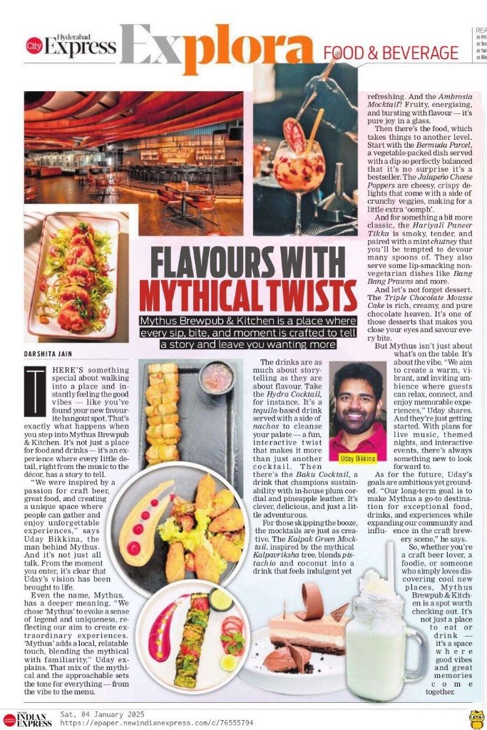 Flavours with Mythical Twists - The New Indian Express